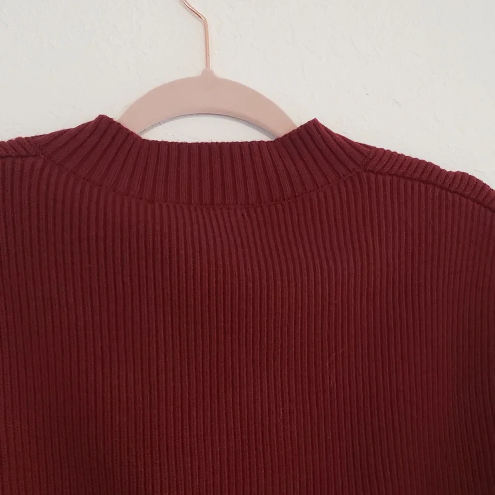 NWT Zara Beautiful Burgundy Wool Blend Vest - Picture 4 of 14